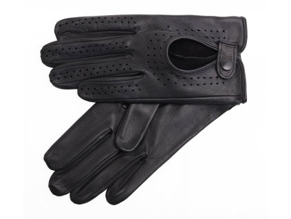 Pánské kožené řidičské rukavice 1432P černé
