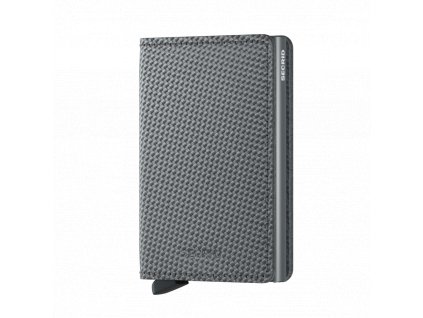 Kožené pouzdro na karty SECRID Slimwallet Carbon Cool Grey šedé