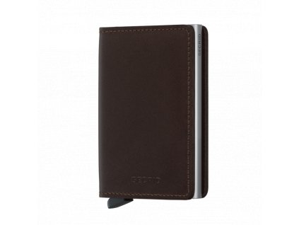 Kožená peněženka SECRID Slimwallet Original Dark Brown hnědá