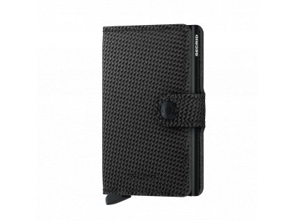 Kožené pouzdro na karty SECRID Miniwallet Carbon Black černé