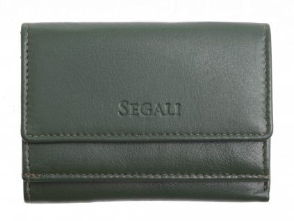 Malinká dámská kožená peněženka Segali SG1756 MINI tmavě zelená