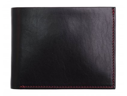 Pánská kožená peněženka Hajn 587411.5 černá + červená