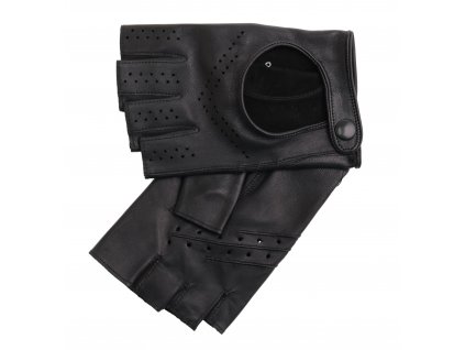 Pánské kožené řidičské rukavice Špongr AUSTIN BP černé