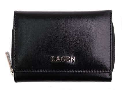 Dámská kožená peněženka Lagen 50453 Black černá