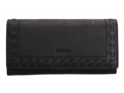 Dámska kožená peňaženka Segali SG - 7052 čierna