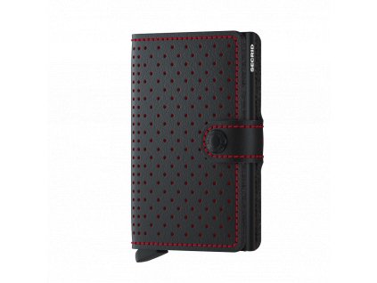 Secrid Miniwallet Perforated Black Red Front