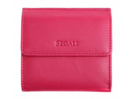 Dámska kožená peňaženka Segali SG 61337 HOT PINK ružová