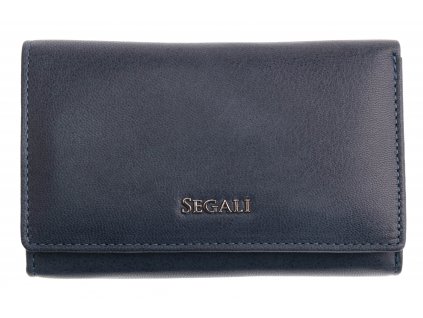 Dámská kožená peněženka Segali SG 7074 tmavomodrá Indigo