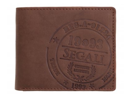 Pánska kožená peňaženka Segali 614827A hnedá