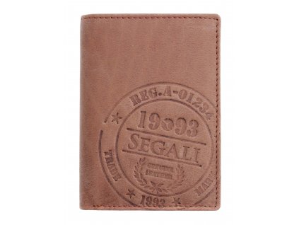 Pánska kožená peňaženka Segali 614824 TAN hnedá