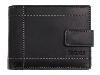 Pánska kožená peňaženka Segali SG-7515L čierna