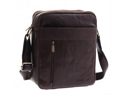 Pánská kožená taška přes rameno Sendi Design M-713 hnědá