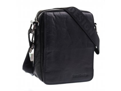 Pánská kožená crossbody taška Sendi Design B-52006 černá