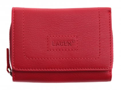 Dámská kožená peněženka Lagen BLC/4373/419 červená