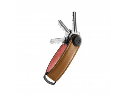 Kožená kľúčenka Orbitkey 2.0 Leather Cocoa Rose svetlohnedá