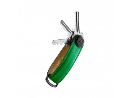 Kožená kľúčenka Orbitkey 2.0 Leather Island Green zelená