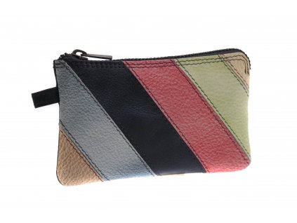 Kožená kľúčenka Lagen 717-MZ/R Charcoal Multi sivá viacfarebná