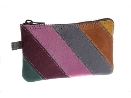 Kožená kľúčenka Lagen 717-MZ/D Grey Multi sivá viacfarebná