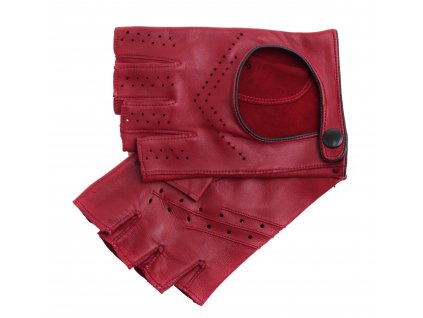 Pánske kožené vodičské rukavice AUSTIN BP červené
