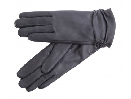Dámské kožené rukavice LYRA šedé s kašmírovou podšívkou