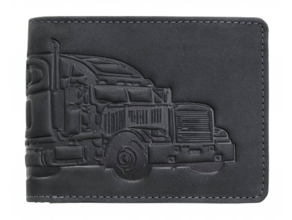 Pánská kožená peněženka Lagen 19173 TRUCK černá
