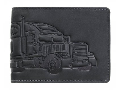 pánská kožená peněženka s motivem kamionu truck