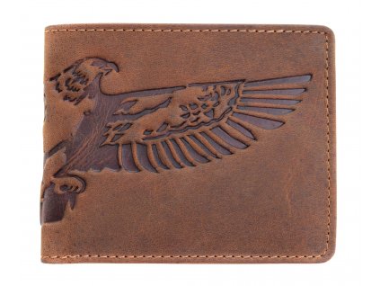 Pánská kožená peněženka Lagen 66-3701 OREL koňaková