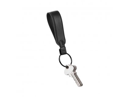 Kožené pútko na kľúče Orbitkey Loop Keychain Black čierne