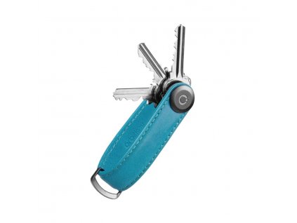 Kožená kľúčenka Orbitkey 2.0 Crazy Horse Teal tyrskysovo modrá