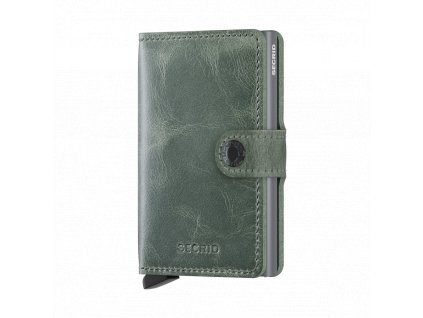 Vintage Miniwallet Sage Titanium Front