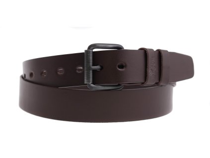 Pánský kožený opasek Black Hand 050-78 ROLLER hnědý