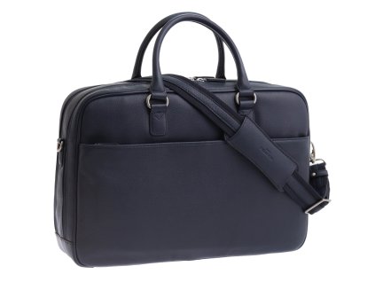 Kožená taška na malý 13'' notebook Hexagona 464409 tmavě modrá
