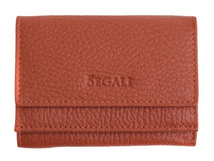 Malinká dámská kožená peněženka Segali SG1756 MINI cihlově oranžová