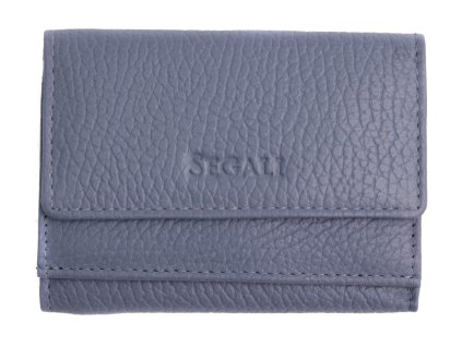 Malinká dámska kožená peňaženka Segali SG1756 MINI LAVENDER svetlo modrá