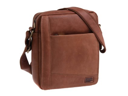 Pánská kožená taška crossbody Sendi Design T-737 koňaková