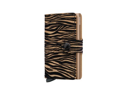 Kožená peněženka SECRID Miniwallet Zebra Beige béžová