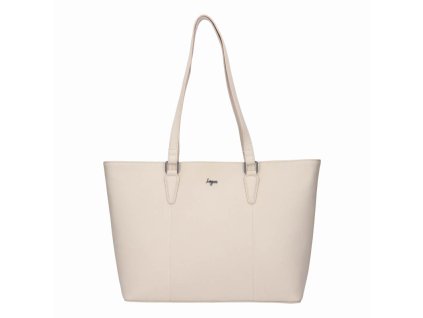 velká kožená kabela shopper on značky lagen béžová
