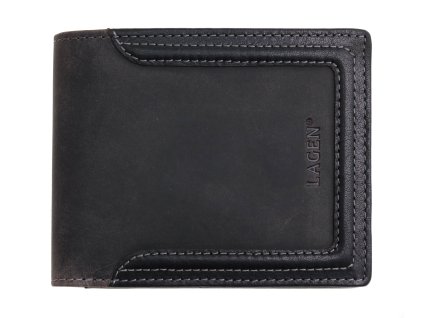 Pánska kožená peňaženka BLC-6128-224 čierna s RFID