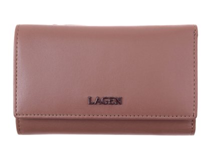 Dámská kožená peněženka Lagen BLC 5304/222 Taupe světle hnědá