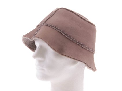 Kožešinový klobouk z ovčiny K04 taupe