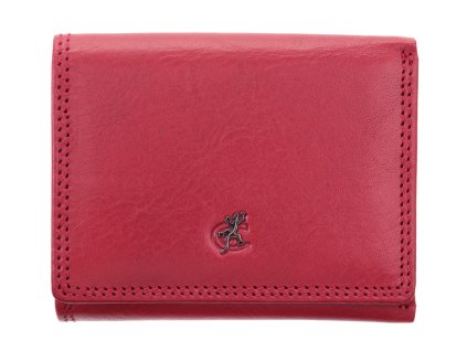 Menší dámská kožená peněženka Cosset 4508 Komodo Red červená