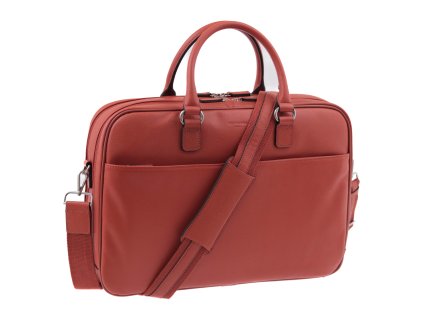 Kožená taška na malý 13'' notebook Hexagona 464409 oranžová