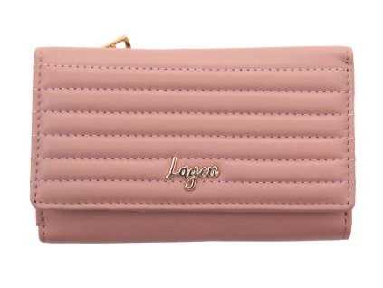 Dámská kožená peněženka Lagen Alia PEACH