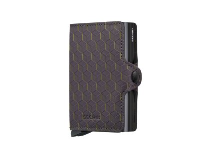 Dvojité púzdro na karty SECRID Twinwallet Optical Grey Yellow šedé