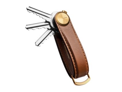 Kožená klíčenka Orbitkey Pro Cedar koňaková