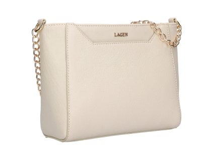světlá kožená kabelka Lagen Christy