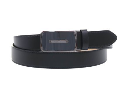 Pánský kožený opasek Špongr 350034 AUTOMAT černý