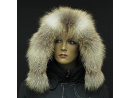 Kožešinový lem na kapuci z goldplatinové lišky - 7080