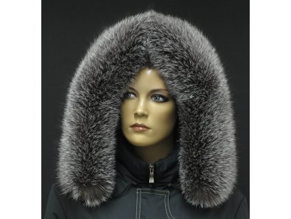 Kožešina na kapuci ze stříbrné lišky 7082 - Silver FOX
