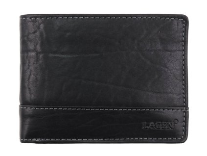 Pánská kožená peněženka Lagen 6504 T - RFID černá